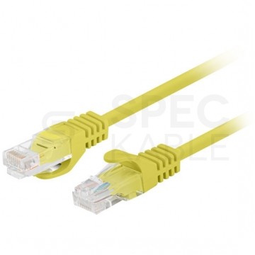 Patchcord UTP kat.5e kabel sieciowy LAN 2x RJ45 linka żółty 5m LANBERG