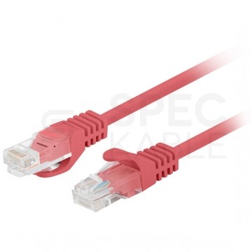 Patchcord UTP kat.6 kabel sieciowy LAN 2x RJ45 linka czerwony 2m LANBERG