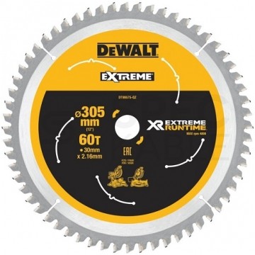 PIŁA SPIEKOWA 305*30MM/60T CIĘCIE POPRZECZNE DEWALT