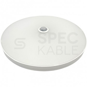 Plafon okrągły natynkowy LED 12W 1200lm 4000K IP42 biały barwa NW biała neutralna z czujnikiem ruchu biały Lumilight