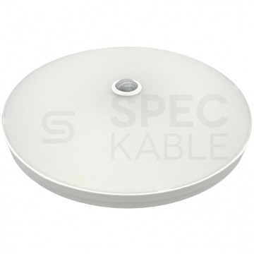 Plafon okrągły natynkowy LED 18W 1680lm 4000K IP42 biały barwa NW biała neutralna z czujnikiem ruchu biały Lumilight