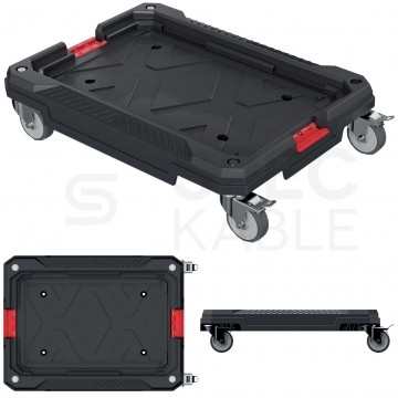 Platforma transportowa na kołach obrotowych z hamulcami 585x440x145mm do skrzyń pojemników max. 150kg Kistenberg KXBP6045