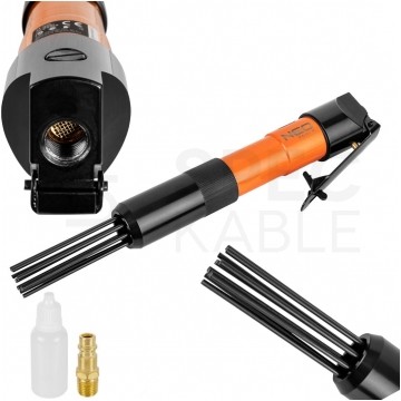 Pneumatyczny młotek igłowy czołowy do rdzy i spawów 12x3mm NEO 14-031