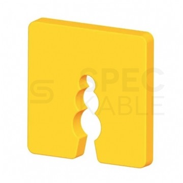 Podkładki dystansowe DW-05 do wyrównania nierówności 50x50x4mm żółte KLIMAS 50szt