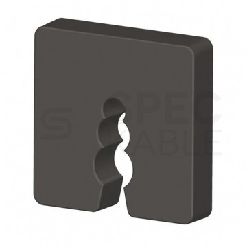 Podkładki dystansowe DW-10 do wyrównania nierówności 50x50x10mm czarne KLIMAS 50szt