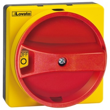 Pokrętło Żółto/Czerwone w obudowie do Rozłączników izolacyjnych serii GA LOVATO