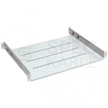 Półka regulowana do szafy RACK 19" 1U 350mm szara Polska Szafa Rack