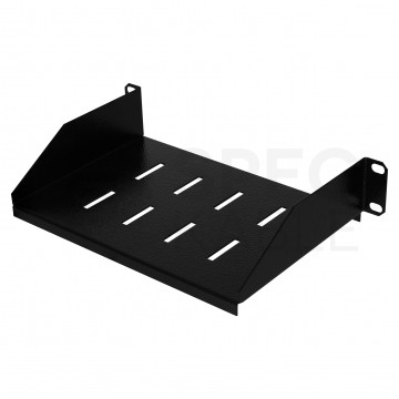 Półka stała do szafy RACK 10" 1U 150mm czarna Polska Szafa Rack