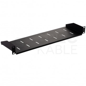 Półka stała do szafy RACK 19" 1U 150mm czarna