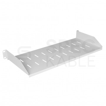 Półka stała do szafy RACK 19" 1U 200mm szara Polska Szafa Rack