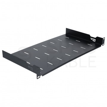 Półka stała do szafy RACK 19" 1U 250mm czarna