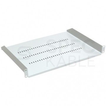 Półka stała do szafy RACK 19" 1U 350mm szara Polska Szafa Rack