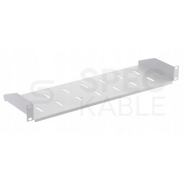Półka stała do szafy RACK 19" 2U 220mm szara