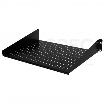 Półka stała do szafy RACK 19" 2U 350mm czarna Polska Szafa Rack