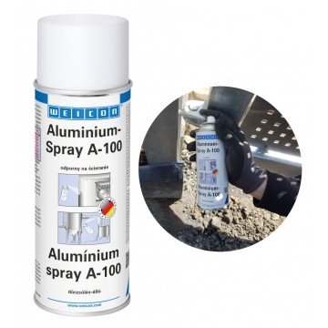 Powłoka antykorozyjna aluminiowa (matowa) Aluminium Spray A-100 400ml WEICON