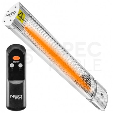Promiennik, lampa grzewcza 2000W IP65 Golden Halogen Lamp z regulacją (2 poziomy) + pilot NEO 90-030