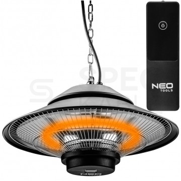 Promiennik sufitowy, lampa grzewcza 1500W IP44 Golden Halogen Lamp + pilot NEO 90-034