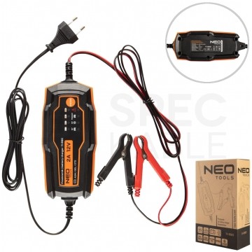 Prostownik automatyczny z mikroprocesorem 12V 2A do akumulatorów [ 4 ÷ 60Ah ] 11-890 NEO