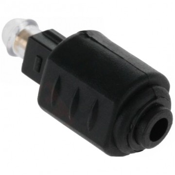 Przejście Adapter optyczny Jack 3,5mm mini-TOSLINK (wtyk) / TOSLINK (gniazdo)