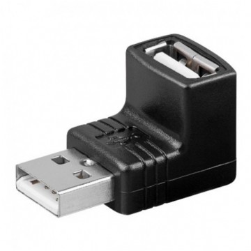 Przejście USB typ-A (wtyk / gniazdo) Adapter kątowy 90°