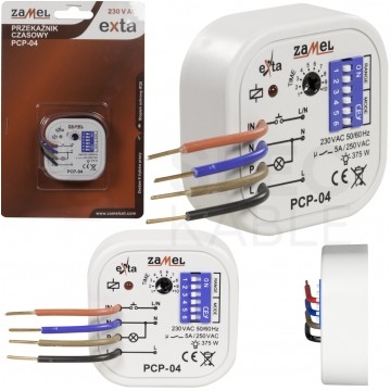 Przekaźnik czasowy 230V AC PCP-04 EXTA ZAMEL