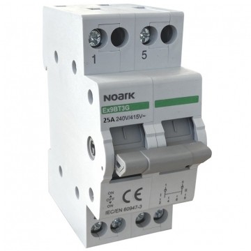 Przełącznik modułowy instalacyjny wyboru zasilania sieci 1-0-2 2P 25A 2CO NOARK