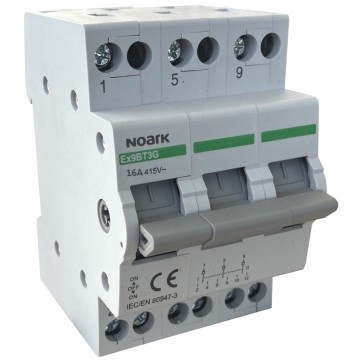 Przełącznik modułowy instalacyjny wyboru zasilania sieci 1-0-2 3P 16A 3CO NOARK