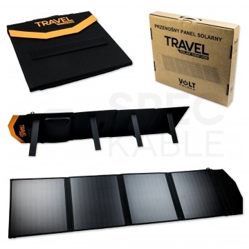 Przenośny panel solarny Ładowarka słoneczna USB składany turystyczny 100W TRAVEL SOLAR VOLT