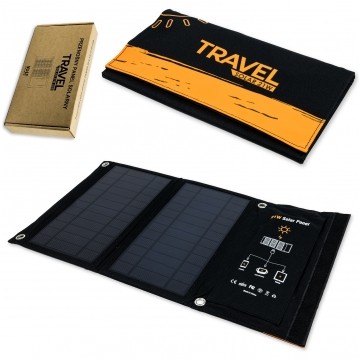 Przenośny panel solarny Ładowarka słoneczna USB składany turystyczny 21W TRAVEL SOLAR VOLT