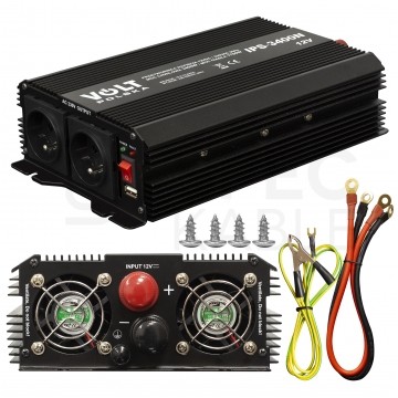 Przetwornica napięcia 12V / 230V SINUS modyfikowany 1700/3400W VOLT IPS-3400N