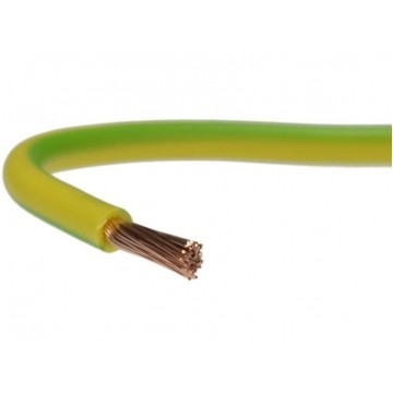Przewód instalacyjny H05V-K / LgY 0,5 500V żółto-zielony linka giętka Elektrokabel