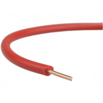 Przewód instalacyjny H07V-U / DY 0,75 750V czerwony drut Elektrokabel