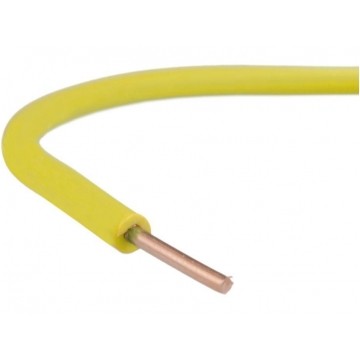 Przewód instalacyjny H07V-U / DY 0,75 750V żółty drut Elektrokabel