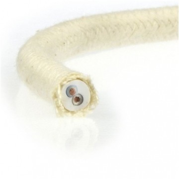 Przewód prądowy H03VV-F / OMY 300V 2x0,75 kabel w oplocie bawełna linka
