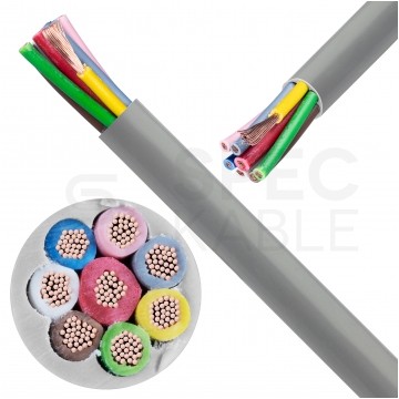 Przewód sterowniczy LIYY 300/300V 8x1 szary linka Technokabel
