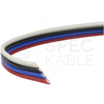 Przewód wstążkowy montażowy TLWY 4x0,22 150V kolorowy Technokabel