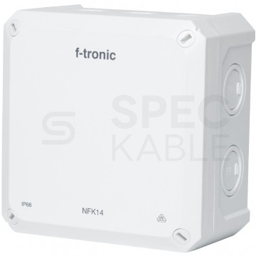 Puszka instalacyjna natynkowa NFK14 140x140x81mm bezhalogenowa hermetyczna IP66 biała NEPTUN Compact F-TRONIC
