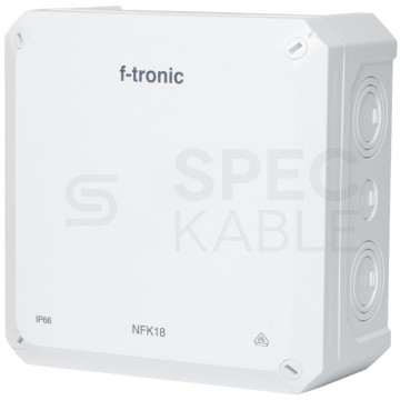 Puszka instalacyjna natynkowa NFK18 180x180x93mm bezhalogenowa hermetyczna IP66 biała NEPTUN Compact F-TRONIC