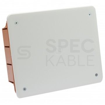 Puszka instalacyjna podtynkowa 158x127x70mm IP30 z białą pokrywą PAWBOL