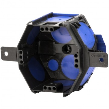 Puszka instalacyjna podtynkowa sześciokątna fi: 75x48 IP30 montaż pianą F-TRONIC