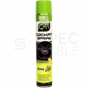 Q11 Preparat, spray do czyszczenia kokpitu samochodowego o zapachu Lemon 750ml