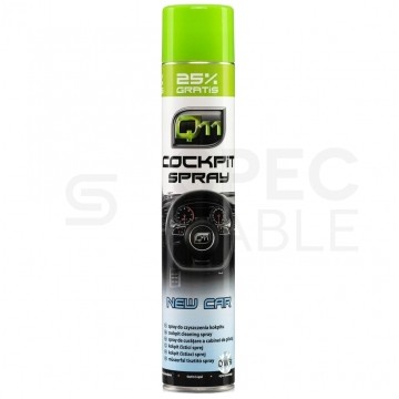 Q11 Preparat, spray do czyszczenia kokpitu samochodowego o zapachu New Car 750ml