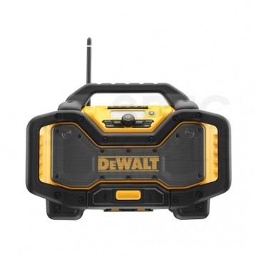 Radio budowlane przenośne Bluetooth DAB+ / FM/AM zasilanie sieciowe 230V 2m z funkcją ładowarki akumulatorów XR 18V oraz FLEXVOLT 54V+ AUX + USB DeWALT