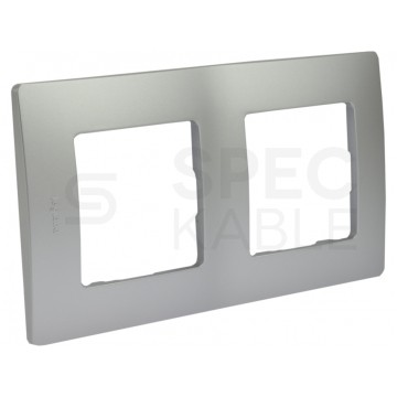 Ramka podwójna NILOE aluminium Legrand
