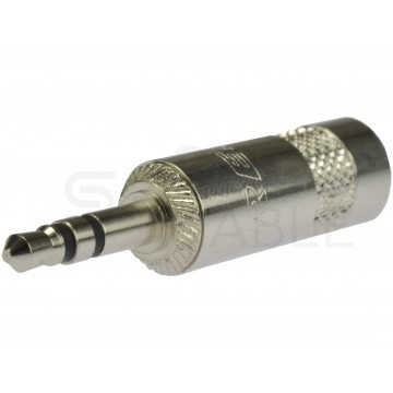 REAN Wtyk Audio AUX mini Jack 3,5mm Stereo na kabel do 4,5mm niklowany NYS231