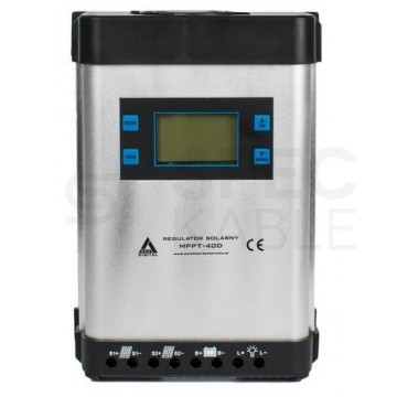 Regulator solarny Kontroler ładowania MPPT 40A 24V LCD AZO