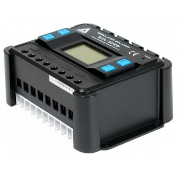 Regulator solarny Kontroler ładowania PWM 30A 12V/24V LCD AZO