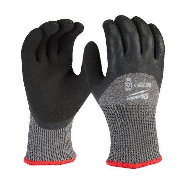 Rękawice robocze zimowe, ochronne rozmiar L/9 odporne na przecięcia, poziom ochrony 5/E MILWAUKEE