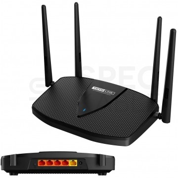 Router WiFi 6 bezprzewodowy AX1800 Dual Band (1201Mb/s 5GHz, 573,5Mb/s 2,4GHz) TOTOLINK X5000R