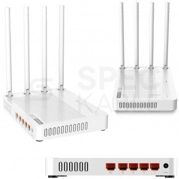 Router WiFi bezprzewodowy AC1200 Dual Band (867Mb/s 5GHz, 300Mb/s 2,4GHz) TOTOLINK A702R V4